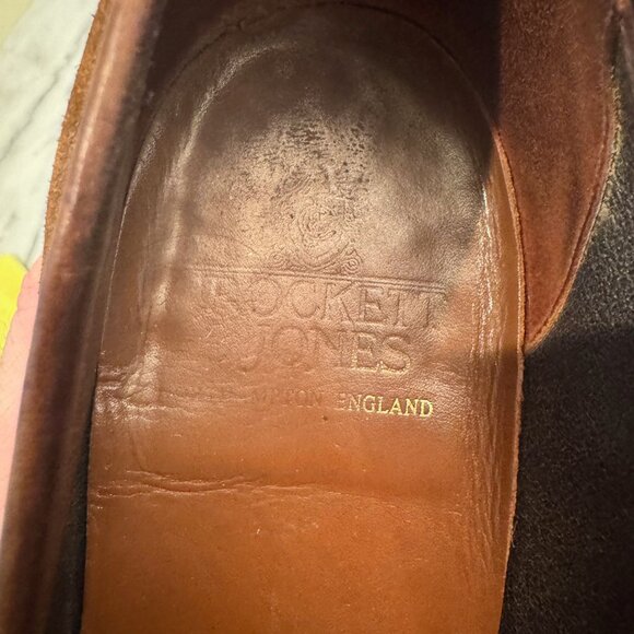 CROCKETT & JONES HARVARD LOAFER SNUFF SUEDE 8.5 UK 9.5 US - Picture 11 of 13